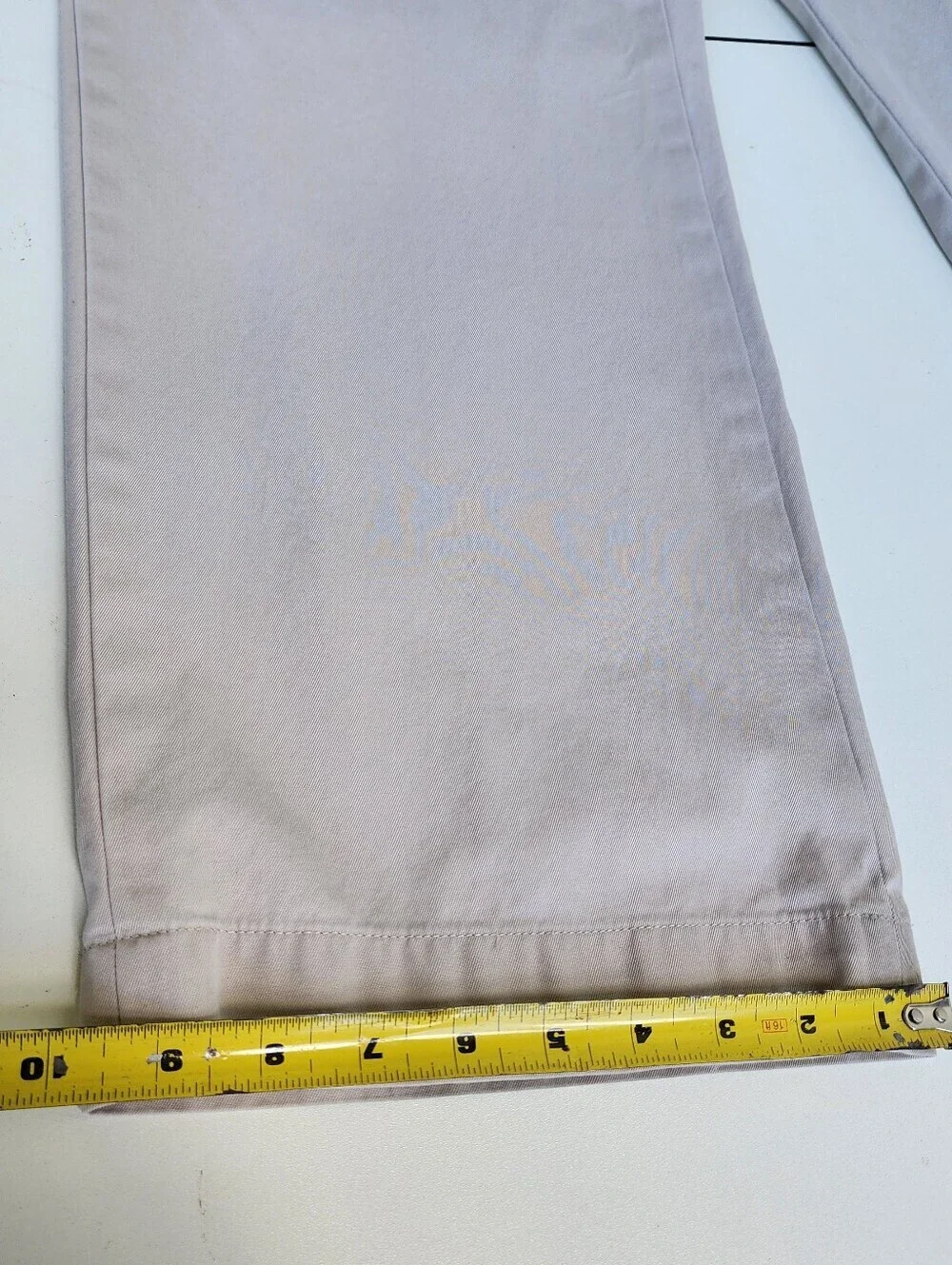 Banana Republic Men's 100% Cotton Straight Chino Khaki Pants Flat Front 36 X 30